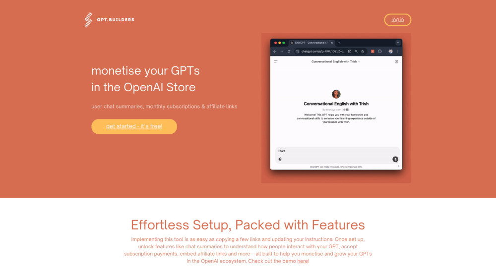 GPT Builder Tools website screenshot