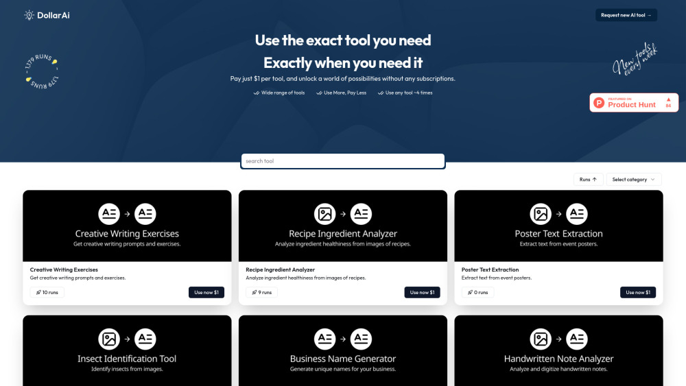 Dollarai Store website screenshot