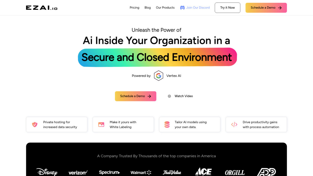 Ezai Io website screenshot