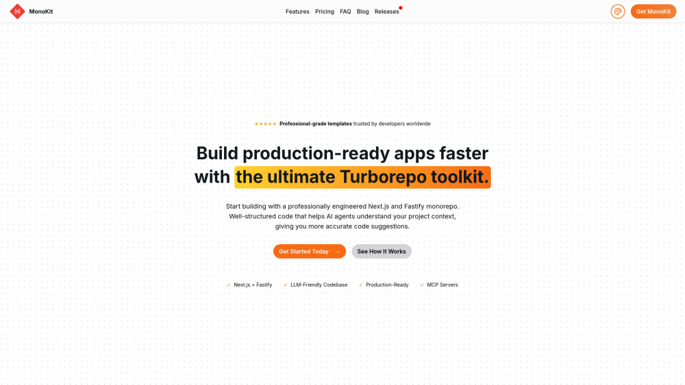 Monokit website screenshot