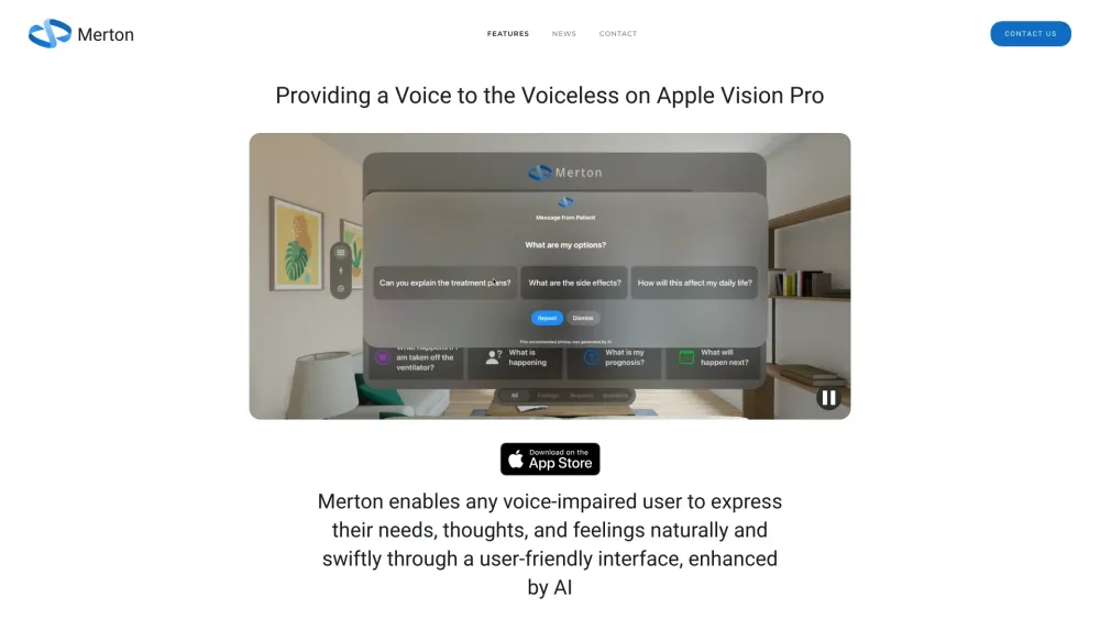 Merton website screenshot