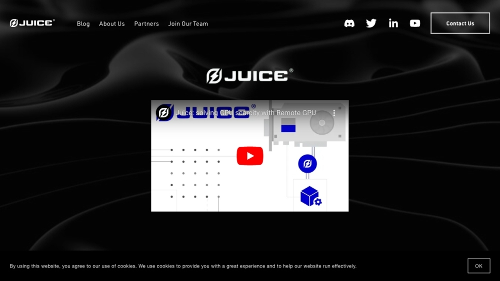 Juice website screenshot