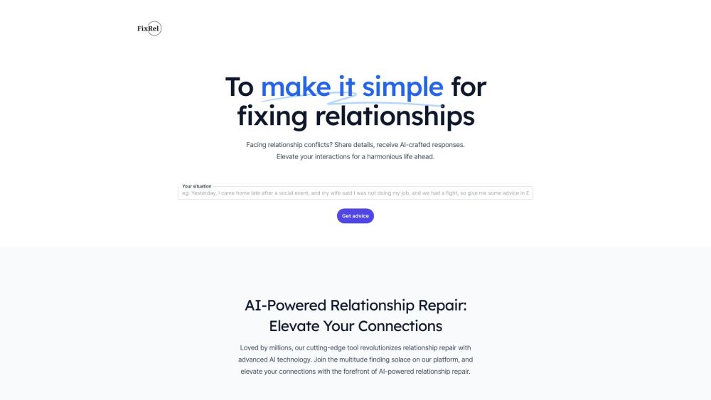 FixRel website screenshot