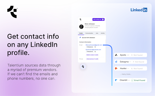 Talentium Connect website screenshot