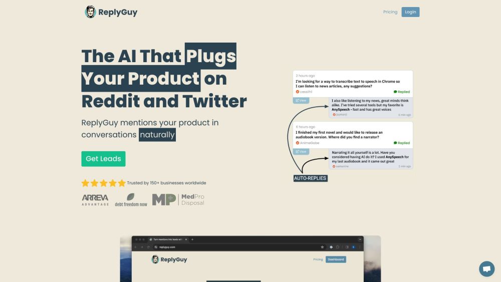 Replyguy website screenshot