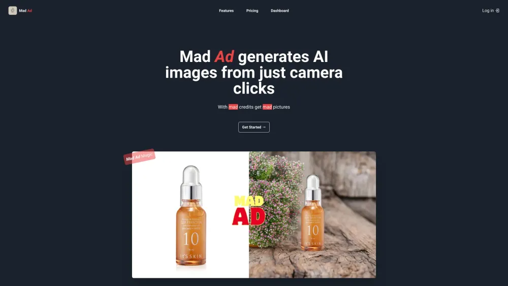 Mad Ad website screenshot