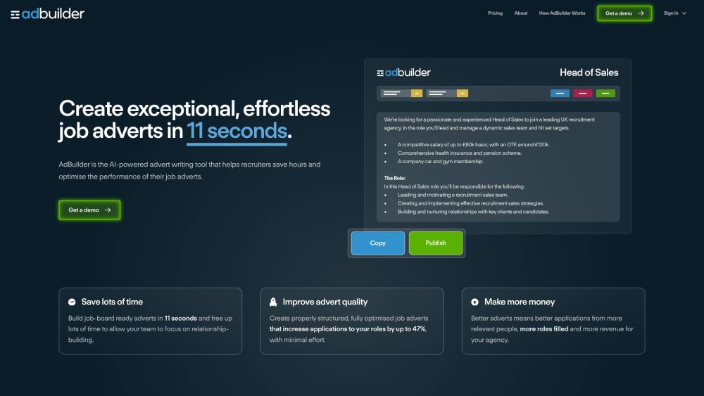 Adbuilder Ai website screenshot