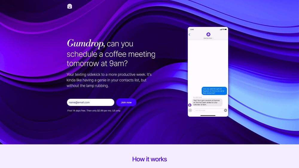 Gumdrop website screenshot