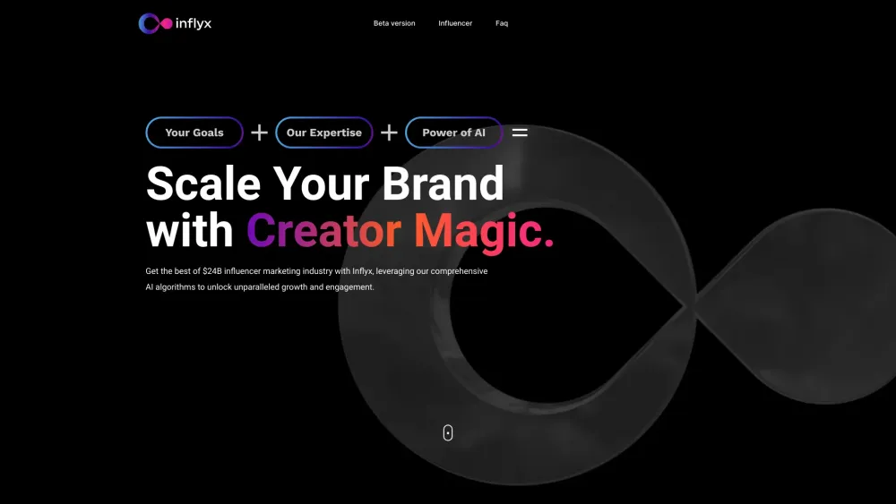 Inflyx website screenshot