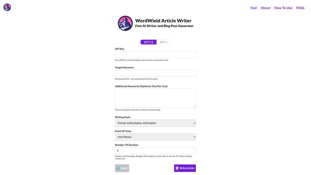 WordWield website screenshot