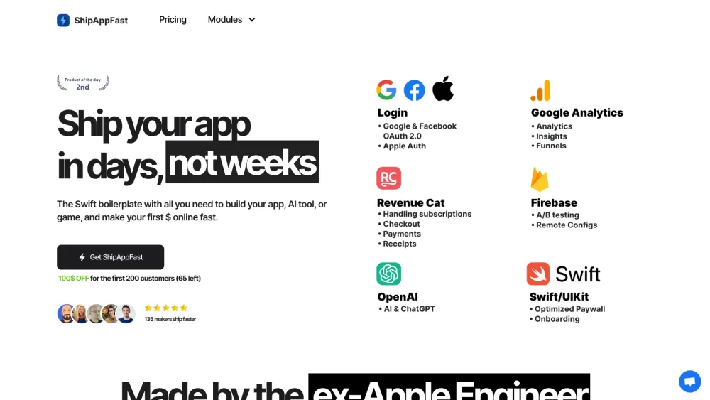 Shipappfast website screenshot