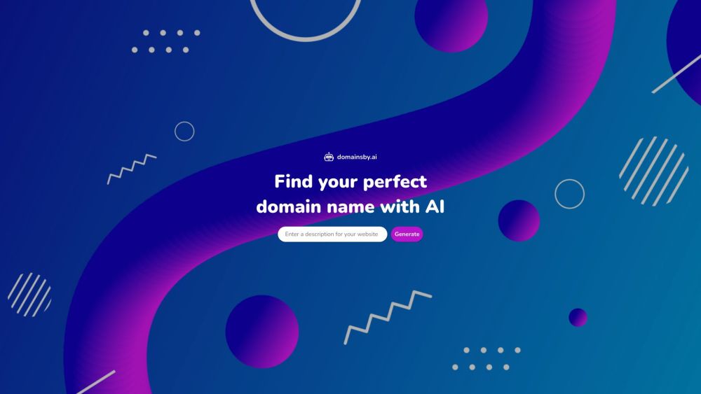 Domains By Ai website screenshot