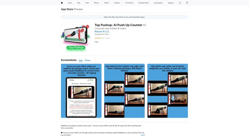 Top Pushup V2 website screenshot