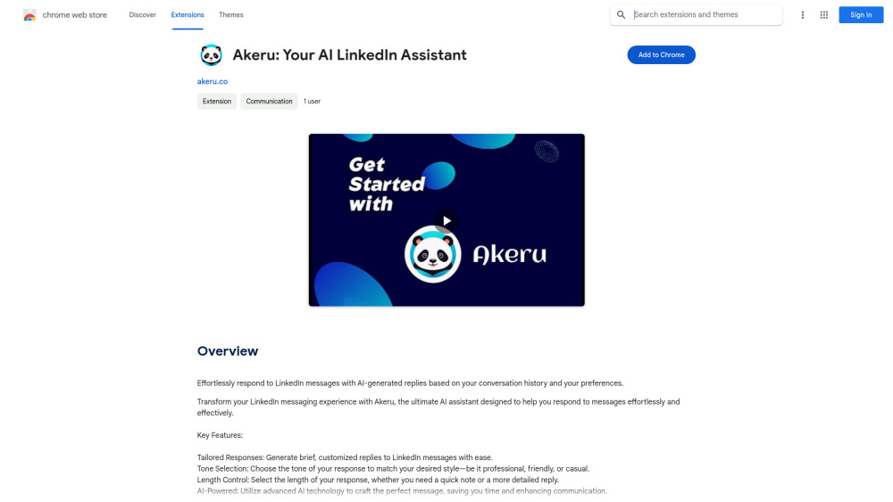 Akeru AI website screenshot