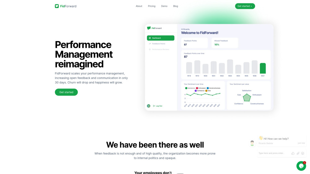 FidForward website screenshot