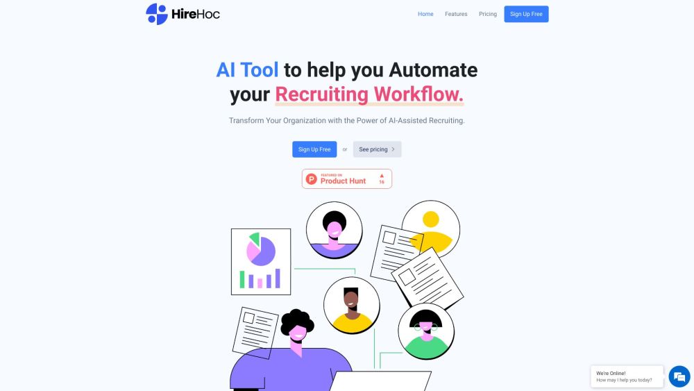 Hire Hoc website screenshot