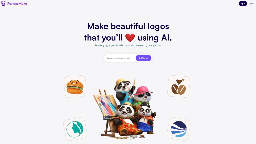Pandas Make website screenshot