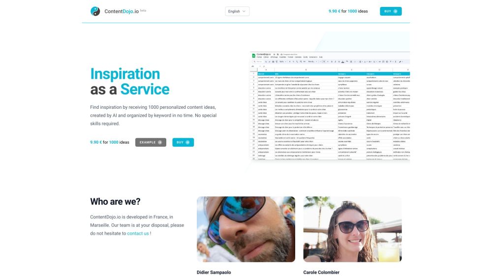 Contentdojo Io website screenshot