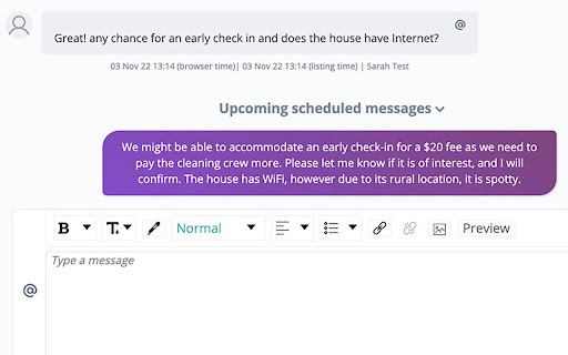 Hostaway Ai Responder website screenshot