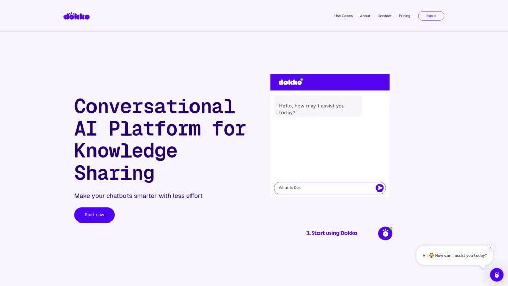 Dokko website screenshot