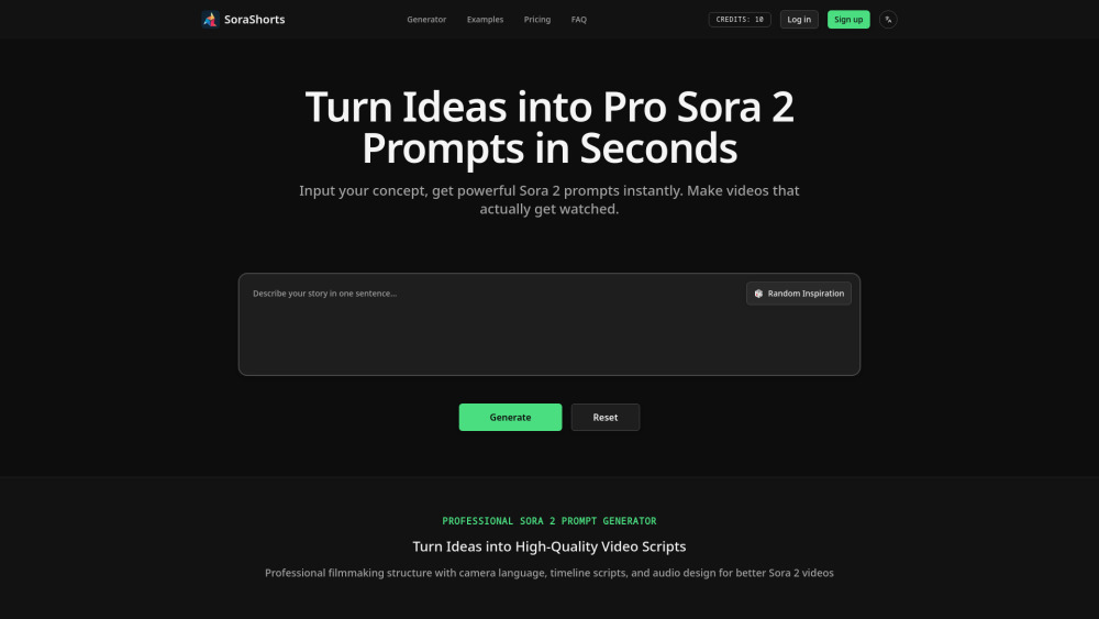 Sorashorts website screenshot