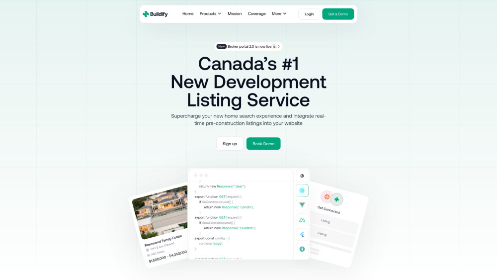 Buildify website screenshot