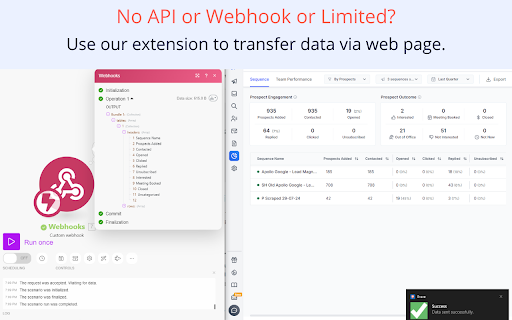 Sync Webhooks website screenshot