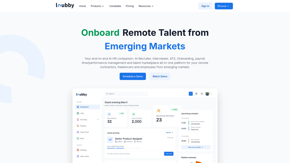 Loubby Ai website screenshot