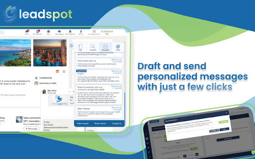 LeadSpot AI website screenshot
