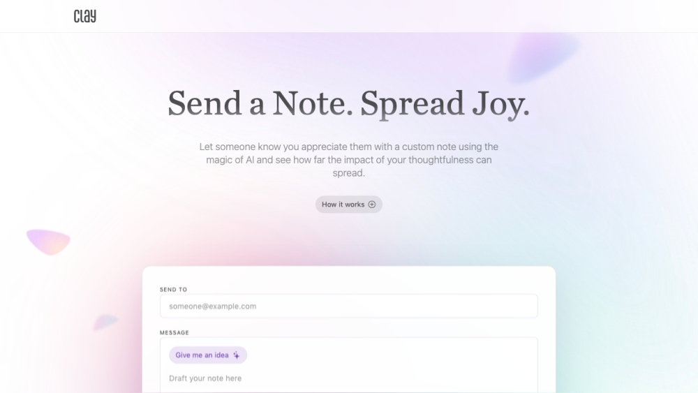Clay website screenshot