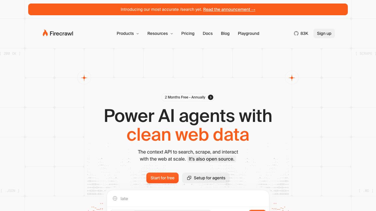 Firecrawl website screenshot