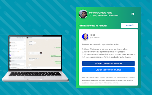 Recrutei Ai Chat Scraper website screenshot