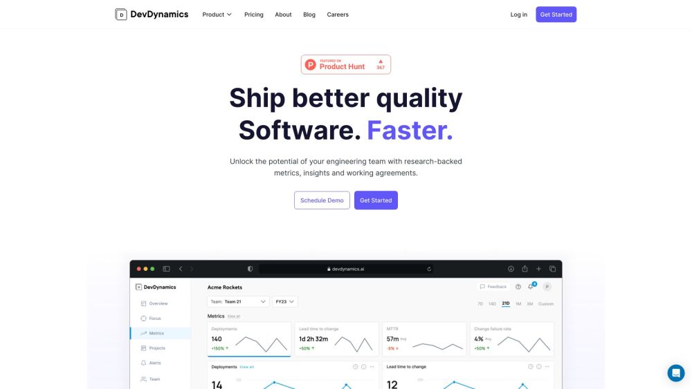 D website screenshot