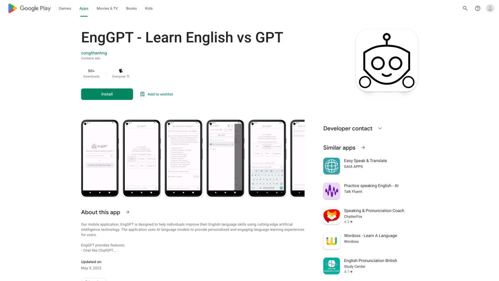 Chatenggpt website screenshot