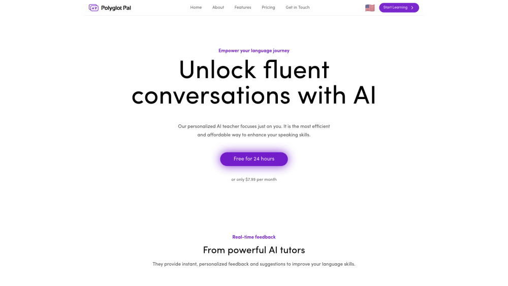 Polyglot Pal website screenshot