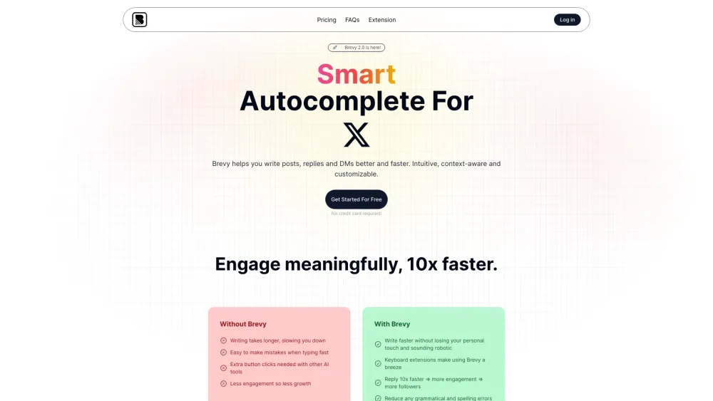 Brevy website screenshot