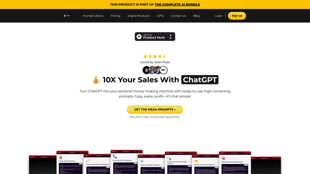 God of Prompt website screenshot
