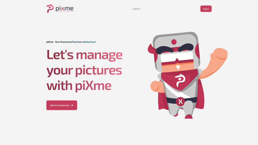 Pixme website screenshot