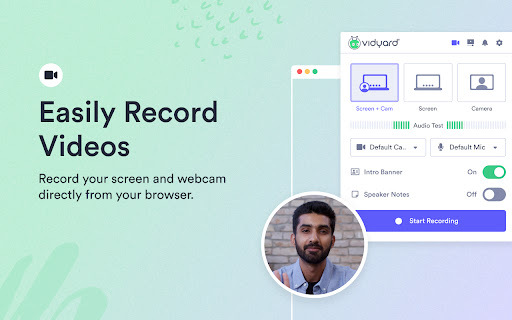 Vidyard Screen Recorder Screen Capture website screenshot