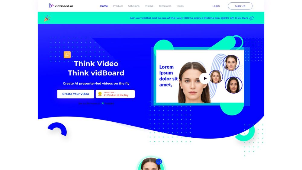 Vidboard website screenshot