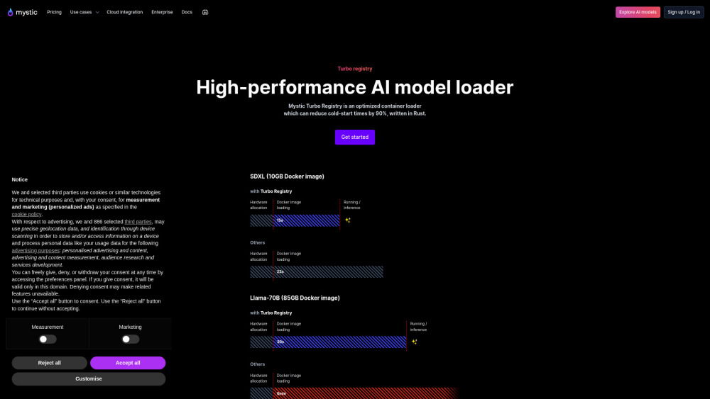Mystic Turbo Registry website screenshot
