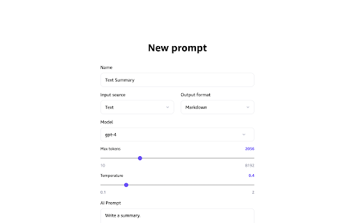 Parseprompt website screenshot