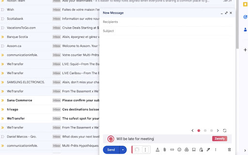 Into Gmail website screenshot