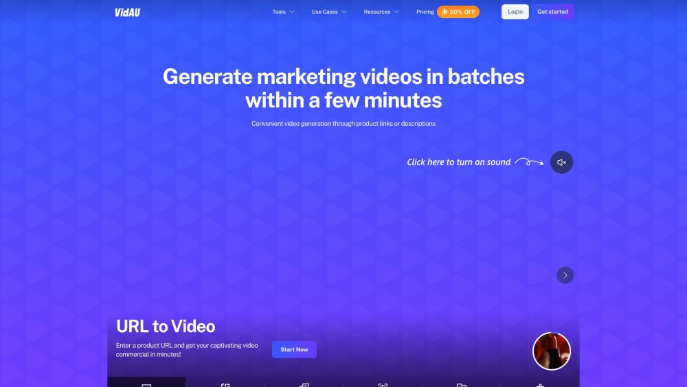 Vidau website screenshot