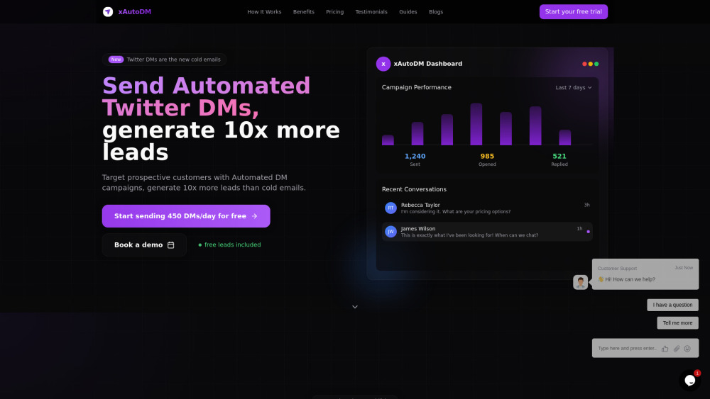 X website screenshot