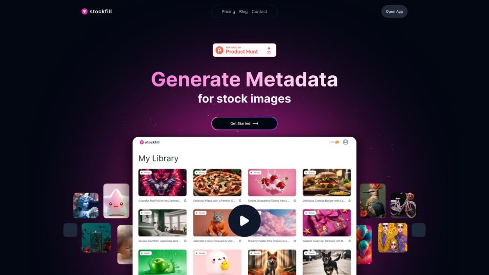 Stockfill website screenshot