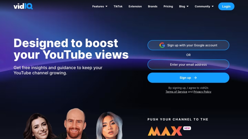 Vidiq website screenshot