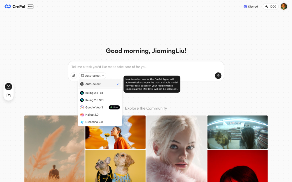Crepal Ai website screenshot