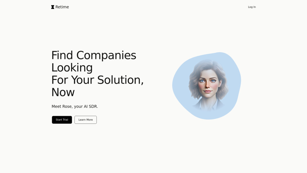 Retime Ai website screenshot
