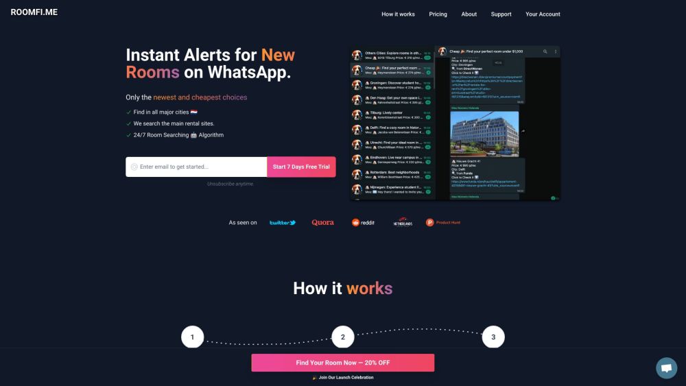 R website screenshot